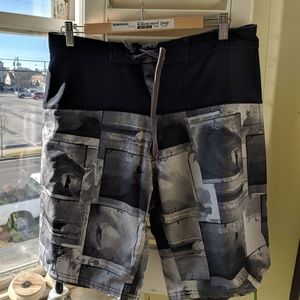 board shorts with surfers